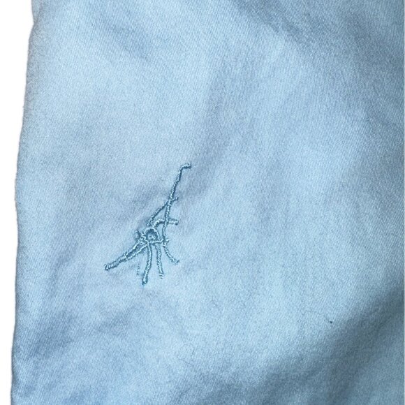 Organic Sky Blue Cotton Woven Collar Shirt and Bermuda Shorts, 6 - 12 months - Picture 9 of 11